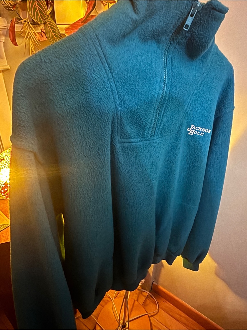 Vintage Jackson Hole Embroidered 1/4 Zip Fleece Pullover - Picture 3 of 3